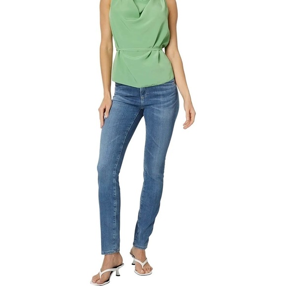 Adriano Goldschmied 4 (27R) Prima Cigarette Leg Jeans Mid Rise Stretch - Picture 2 of 16